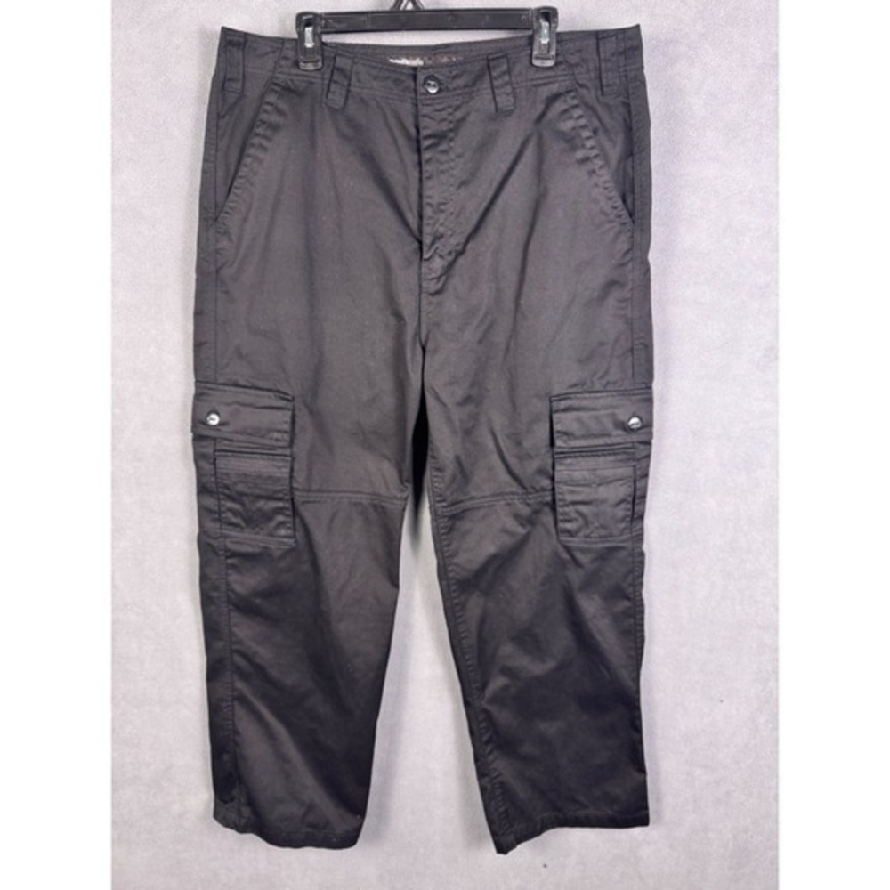 Southpole Mens Cargo Pants 38 Baggy Y2k Black Tactical‎ Skater